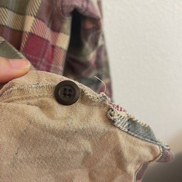 J Crew 100% Cotton Red Blue and Green Plaid Long Sleeve Shirt Size Large - Picture 4 of 5